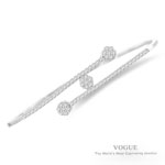 14k Three Diamond Flower Bracelet